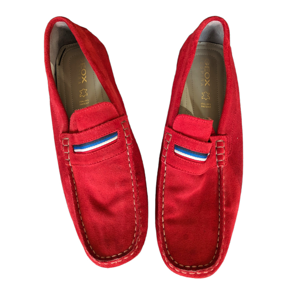 Men's Geox Dark Red U Snake Loafer size 11.5 EU 46